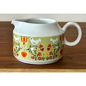 Vintage Rare Nasco Fine China Capistrand Bird Flower Coffee Tea Creamer R8337
